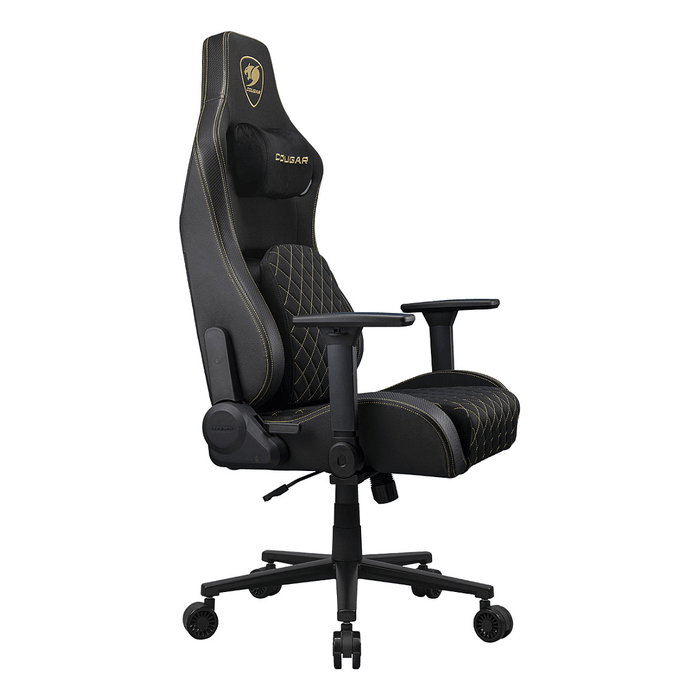 Cougar Silla Gaming Defensor Gold F CGR-DFF-GLB, Respaldo y Asiento Acolchado Tapizado en Tela Negro y Oro, Reposabrazos 4D, Para PC, Peso Usuario 120 kg Cougar Silla Gaming Defensor Gold F CGR-DFF-GLB, Respaldo y Asiento Acolchado Tapizado en Tela Negro y Oro, Reposabrazos 4D, Para PC, Peso Usuario 120 kg