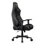Cougar Silla Gaming Defensor Gold F CGR-DFF-GLB, Respaldo y Asiento Acolchado Tapizado en Tela Negro y Oro, Reposabrazos 4D, Para PC, Peso Usuario 120 kg