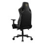 Cougar Silla Gaming Defensor Gold F CGR-DFF-GLB, Respaldo y Asiento Acolchado Tapizado en Tela Negro y Oro, Reposabrazos 4D, Para PC, Peso Usuario 120 kg