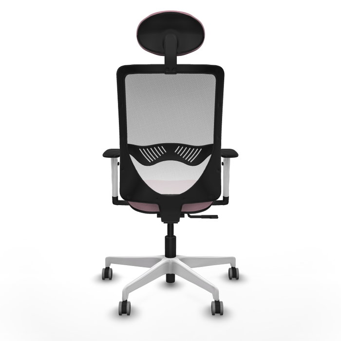 PIQUERAS Y CRESPO Silla de oficina Zulema con mecanismo Sincro Rosa y Blanco PIQUERAS Y CRESPO Silla de oficina Zulema con mecanismo Sincro Rosa y Blanco