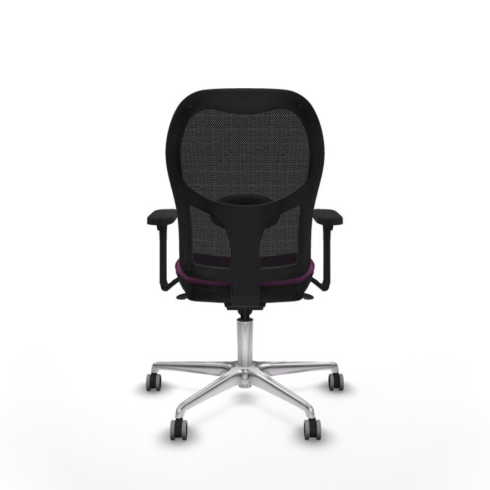 PIQUERAS Y CRESPO Silla de oficina Jorquera con mecanismo Sincro, Morado y Negro