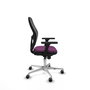 PIQUERAS Y CRESPO Silla de oficina Jorquera con mecanismo Sincro, Morado y Negro