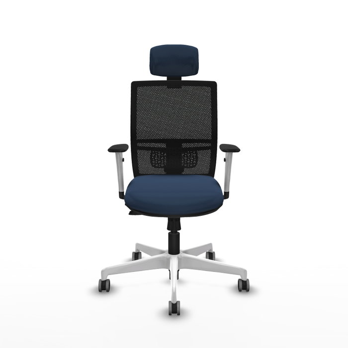 PIQUERAS Y CRESPO Silla de oficina Yunquera con mecanismo Sincro/Traslack, Azul marino y Negro PIQUERAS Y CRESPO Silla de oficina Yunquera con mecanismo Sincro/Traslack, Azul marino y Negro