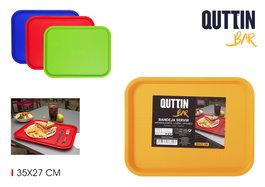 My Bar Bandeja de Plástico para Servir o Picar, 35 x 27 cm, Bar, Surtida (24 Unidades)