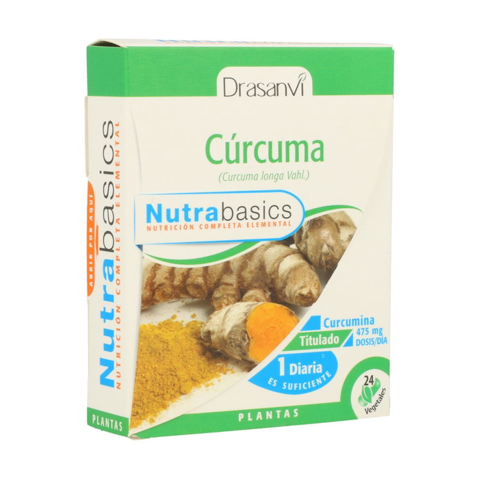 Drasanvi Nutrabasics Cúrcuma 24 Cápsulas - Complemento Alimenticio Digestivo Antioxidante Drasanvi Nutrabasics Cúrcuma 24 Cápsulas - Complemento Alimenticio Digestivo Antioxidante