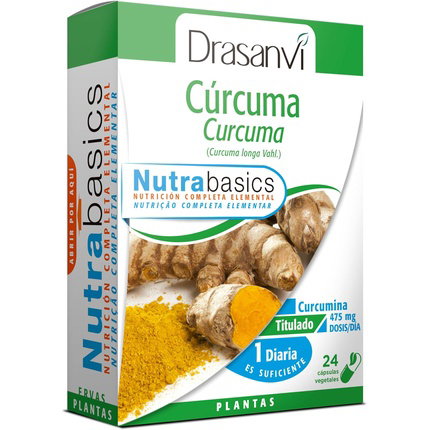 DRASANVI Nutrabasics Cúrcuma 24 cápsulas de 770mg