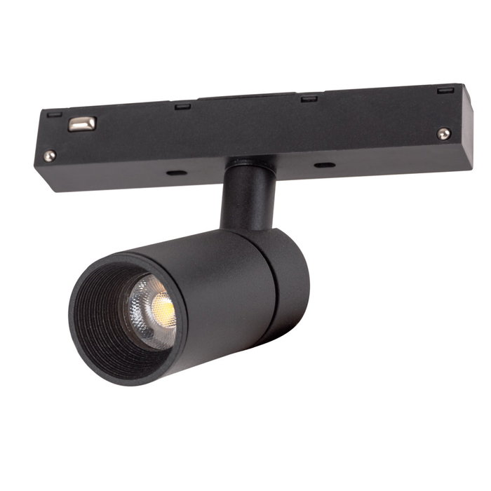 Luminaria LED Mini 5W 500Lm CRI90 4200K Carril Magnético Negro