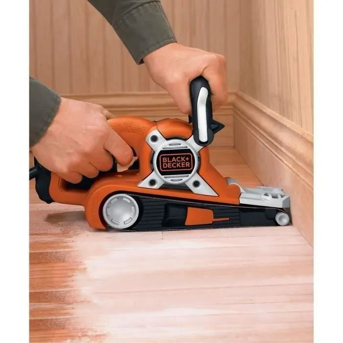 Black + Decker Lijadora de banda KA88 720W con acción ciclónica y diseño para bordes Black + Decker Lijadora de banda KA88 720W con acción ciclónica y diseño para bordes