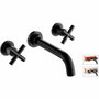 Edouard Rousseau Mezclador de lavabo de pared ROUSSEAU con caja negra