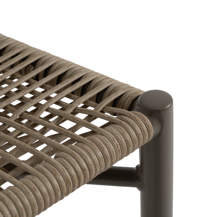 Silla Natural-Gris Pe-Aluminio Exterior 59 X 58 X 79 cm (Set de 2)