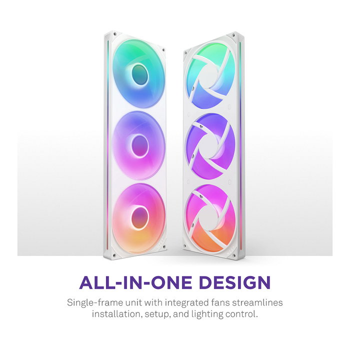 NZXT F420 RGB Core Ventilador Blanco RF-U42HF-W1