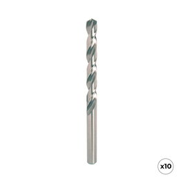 Workpro Broca para metal HSS4341 rectificada, 6,00 x 93,00 mm, 10 uds