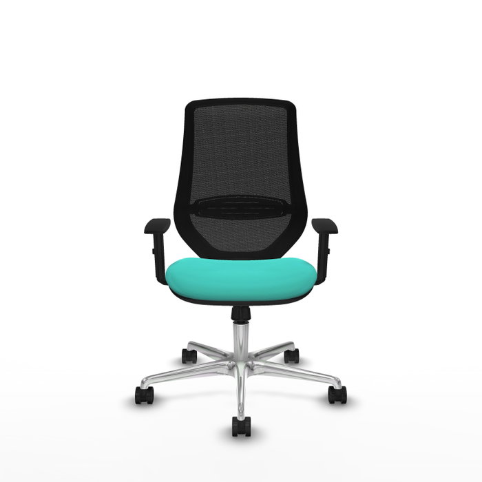 PIQUERAS Y CRESPO Silla de oficina Mardos con mecanismo Sincro, Turquesa y Negro PIQUERAS Y CRESPO Silla de oficina Mardos con mecanismo Sincro, Turquesa y Negro