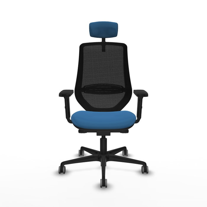 PIQUERAS Y CRESPO Silla de oficina Mardos con mecanismo Sincro/Traslack, Azul claro y Negro PIQUERAS Y CRESPO Silla de oficina Mardos con mecanismo Sincro/Traslack, Azul claro y Negro