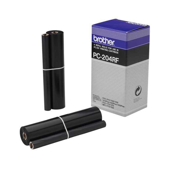 Brother Pack de 4 Bobinas de Cinta TTR Negro para FAX1020/1030 y series MFC