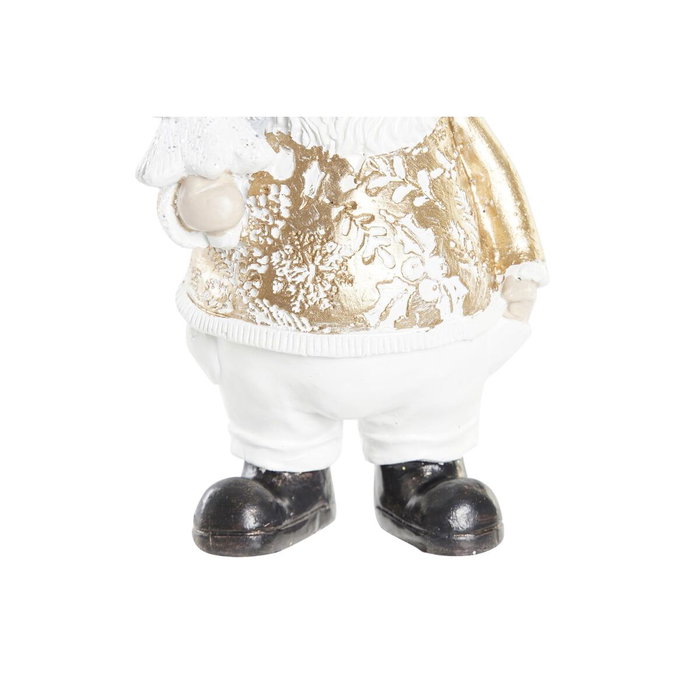 DKD Home Decor Figura de Santa Claus en Resina, Pack de 2, Dorado