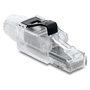 DeLOCK 91127 Conector RJ45 Cat.6A sin blindar transparente/negro