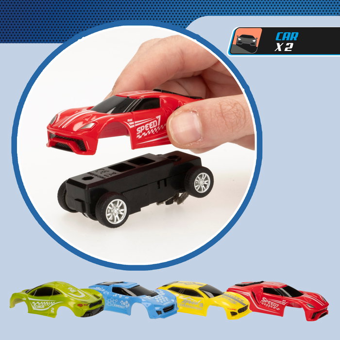SPEED&GO Pista de Slot Eléctrica con 4 Coches