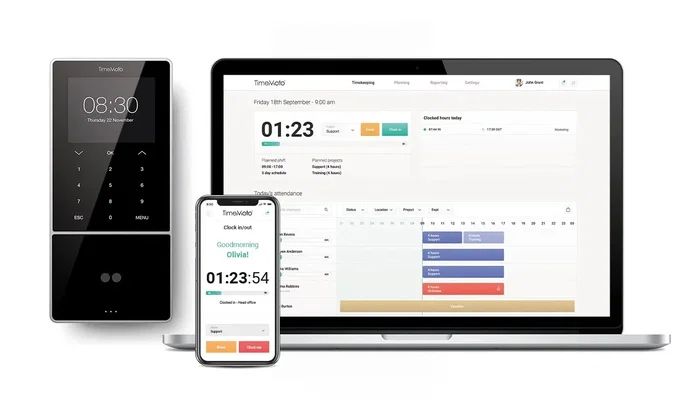 Safescan TM-838 SC Control de Presencia por Reconocimiento Facial con Pantalla TFT 3.5", Autenticación por Contraseña, Tarjeta y Ethernet para hasta 2000 Usuarios (Negro)