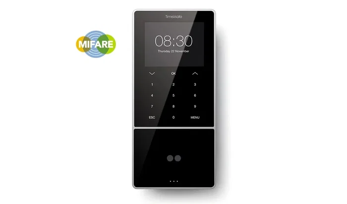 Safescan TM-838 SC Control de Presencia por Reconocimiento Facial con Pantalla TFT 3.5", Autenticación por Contraseña, Tarjeta y Ethernet para hasta 2000 Usuarios (Negro)