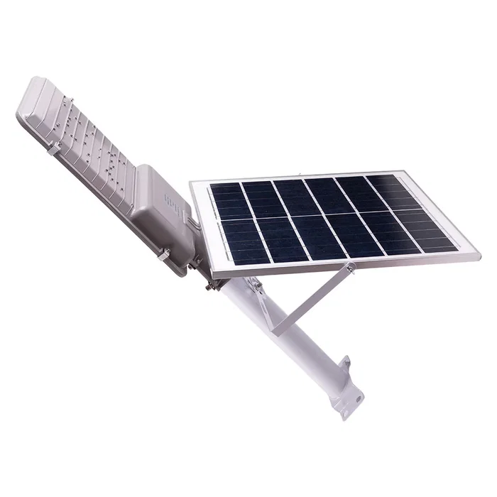 Farola LED Solar Control Remoto Dimable 100W Blanco Frío Panel 6V Exterior IP65 [HO-FAR-SOL-100W-CW]