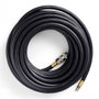 Probuilder Manguera para Aire Comprimido 10m x 15.5mm Caucho Negro 3/8" Montaje Rápido