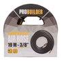 Probuilder Manguera para Aire Comprimido 10m x 15.5mm Caucho Negro 3/8" Montaje Rápido