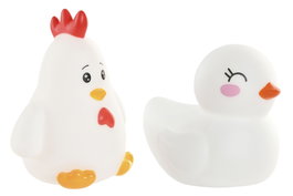 DKD Home Decor Quit Miedo Infantil Silicona LED Blanco 14 x 10 x 12 cm (6 Unidades)