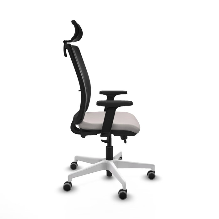 PIQUERAS Y CRESPO Silla de oficina Haches con mecanismo Sincro/Traslack, Blanco y Negro PIQUERAS Y CRESPO Silla de oficina Haches con mecanismo Sincro/Traslack, Blanco y Negro