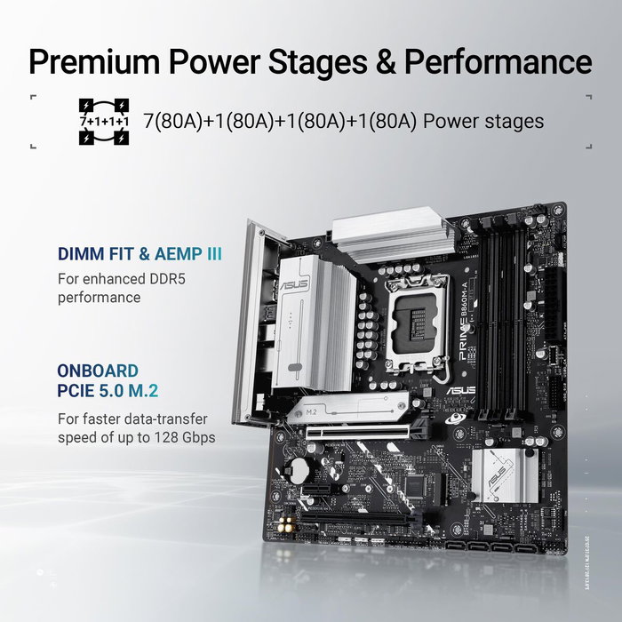 Asus PRIME B860M-A-CSM Micro ATX Intel B860 LGA 1851 DDR5