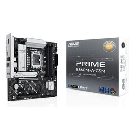 ASUS PRIME B860M-A-CSM Placa Base Intel B860 Micro-ATX, Socket LGA 1851 para Intel Core Ultra (Series 2), DDR5 8666 MHz, HDMI, 2xDisplayPort, PCIe 5.0, 4xSATA, 90MB1K00-M0EAYC