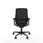 PIQUERAS Y CRESPO Silla de oficina Mardos Verde/Negro con mecanismo Sincro/Traslack, Brazos 2D y Apoyo Lumbar 1D