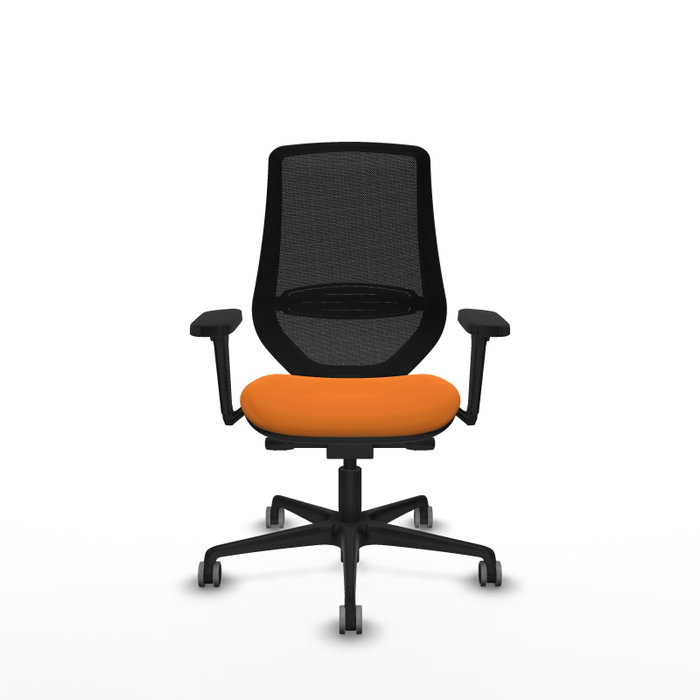 PIQUERAS Y CRESPO Silla de oficina Mardos Naranja y Negro PIQUERAS Y CRESPO Silla de oficina Mardos Naranja y Negro