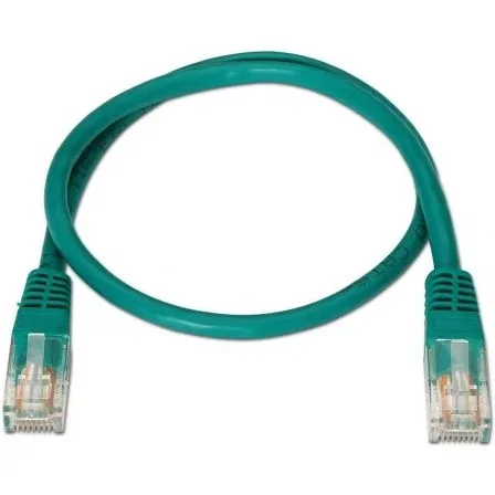 Aisens Cable de Red RJ45 Latiguillo Cat.5e UTP 0.5m (50cm) Verde - Referencia A133-0193