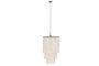 DKD Home Decor Lámpara de Techo de Conchas Hecha a Mano Blanco
