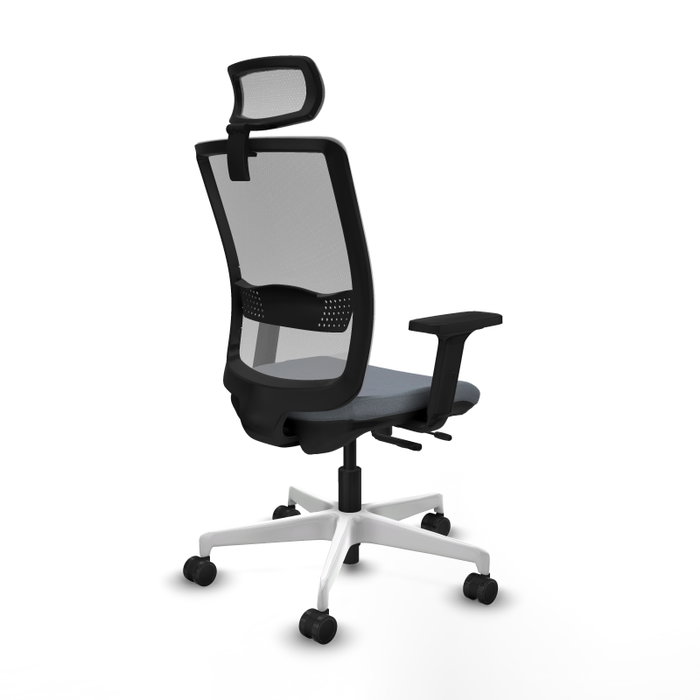 PIQUERAS Y CRESPO Silla de oficina Haches Gris con Mecanismo Sincro/Traslack
