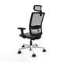 PIQUERAS Y CRESPO Silla de oficina Haches Gris con Mecanismo Sincro/Traslack