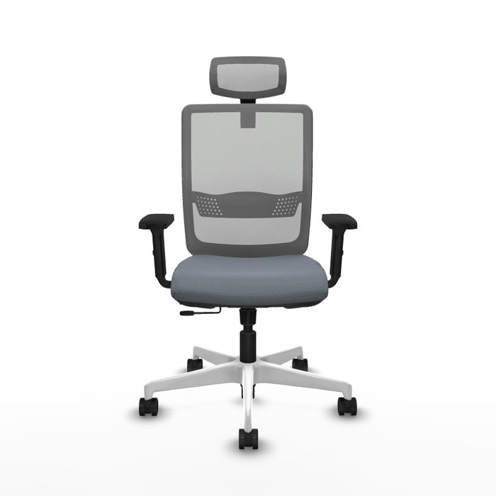 PIQUERAS Y CRESPO Silla de oficina Haches Gris con Mecanismo Sincro/Traslack