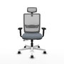 PIQUERAS Y CRESPO Silla de oficina Haches Gris con Mecanismo Sincro/Traslack