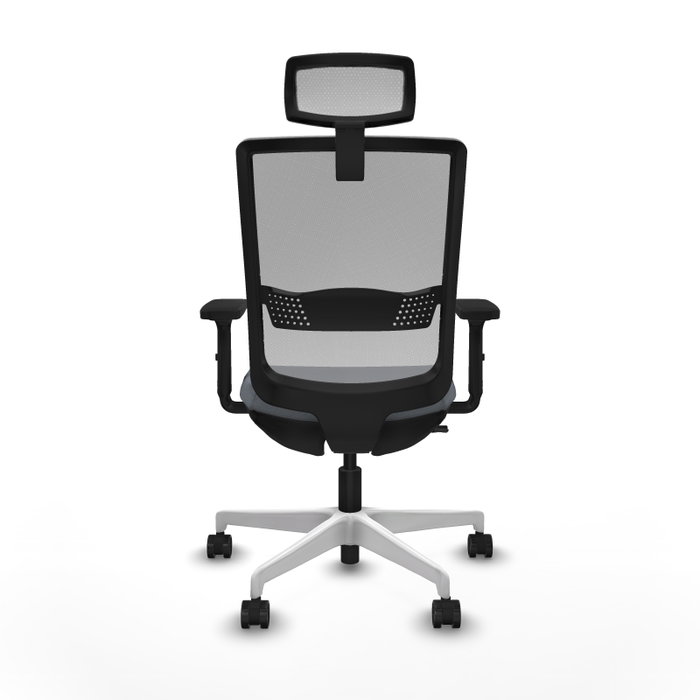 PIQUERAS Y CRESPO Silla de oficina Haches Gris con Mecanismo Sincro/Traslack