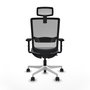 PIQUERAS Y CRESPO Silla de oficina Haches Gris con Mecanismo Sincro/Traslack