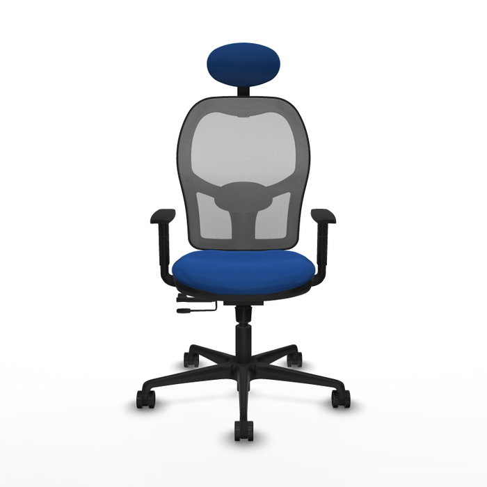 PIQUERAS Y CRESPO Silla de oficina Jorquera con mecanismo Sincro/Traslack, Azul y Gris PIQUERAS Y CRESPO Silla de oficina Jorquera con mecanismo Sincro/Traslack, Azul y Gris