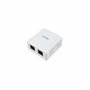 Equip Caja de Superficie 2 Puertos RJ45 Cat.6A Blanco