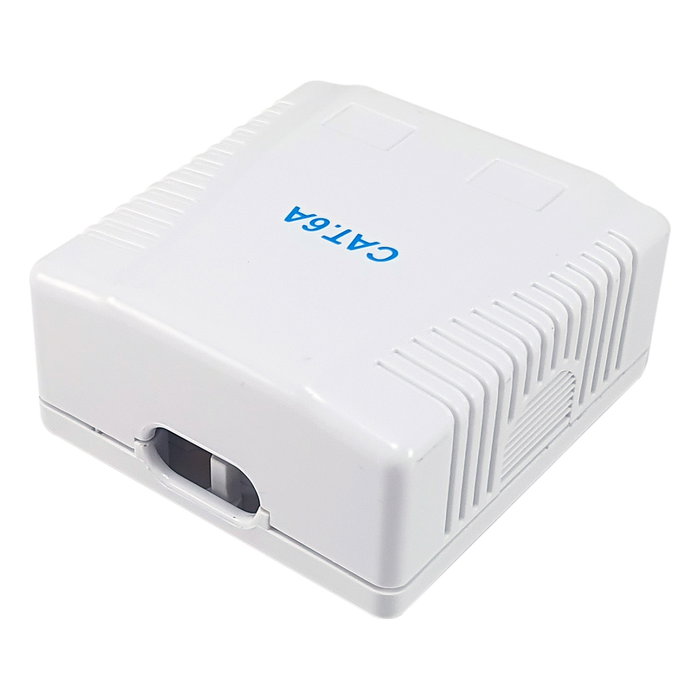 Equip Caja de Superficie 2 Puertos RJ45 Cat.6A Blanco