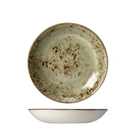 Steelite Craft Verde Bol Coupe Bowl de Porcelana, Diámetro 20.5 cm, Vajilla (Set de 12)