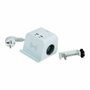 Simon Base Combiflat con 2 tomas Schuko, 2 USB-A, 2 USB-C y carga inalámbrica blanca