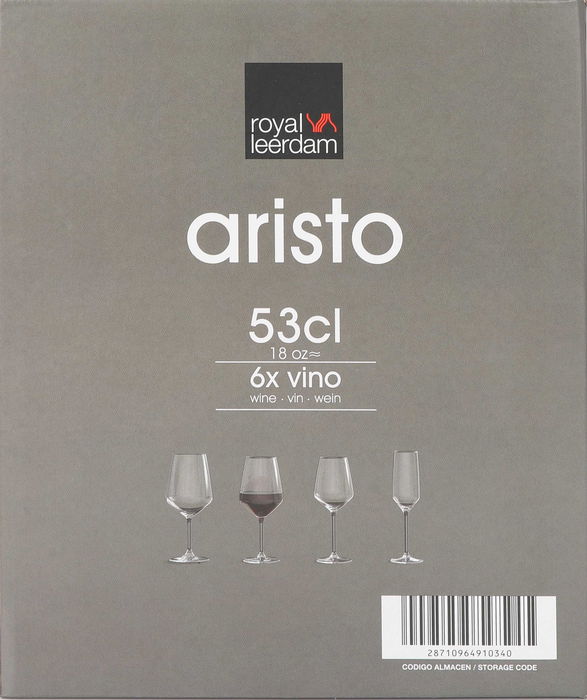 Royal Leerdam Set 6 Copas Vino 53 cl "Aristo"