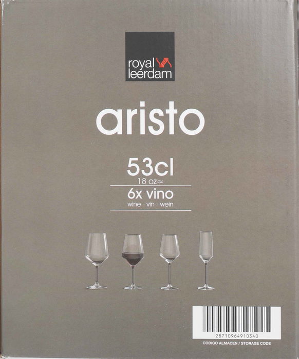 Royal Leerdam Set 6 Copas Vino 53 cl "Aristo"