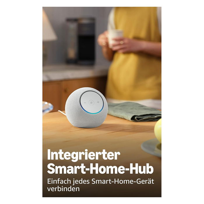 Amazon Echo Dot Max (2025) Altavoz Inteligente Esférico Inalámbrico Blanco con Alexa