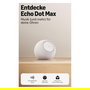 Amazon Echo Dot Max (2025) Altavoz Inteligente Esférico Inalámbrico Blanco con Alexa